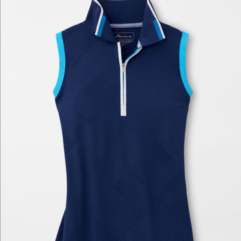 Peter Millar Zip Sleeveless Polo. Worn once.